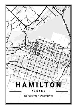Hamilton Light City Map