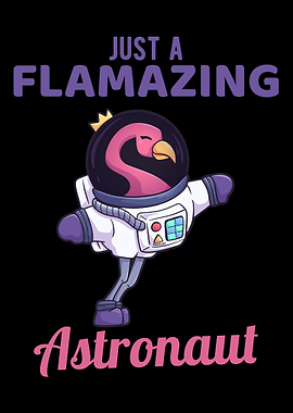 Astronaut Flamingo science
