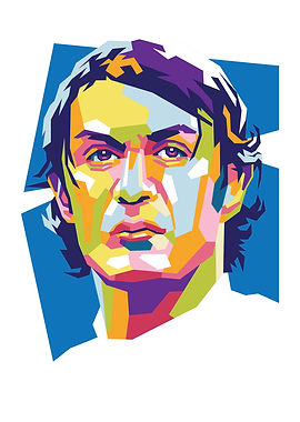 Paolo Maldini Pop Art