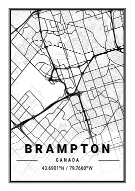 Brampton Light City Map
