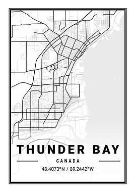 Thunder Bay Light City Map