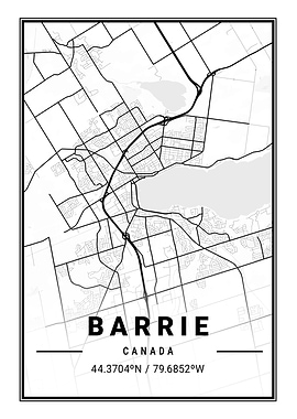 Barrie Light City Map