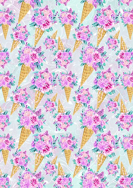 Floral Ice Cream 09