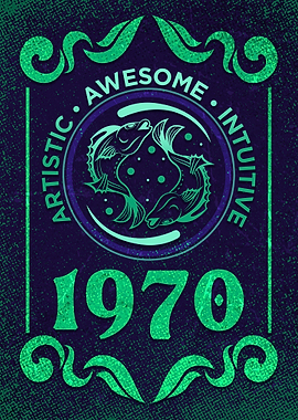 Pisces 1970 Birthday Gift