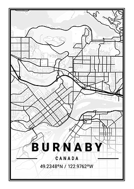 Burnaby Light City Map