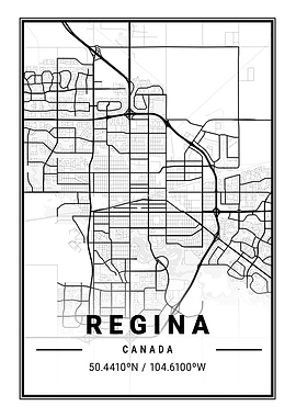 Regina Light City Map