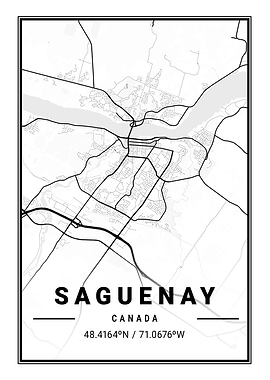 Saguenay Light City Map