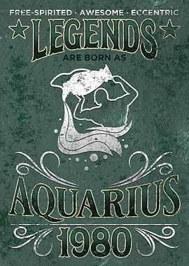 Born As Aquarius 1980 Gift
