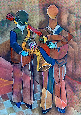 Two jazz musicians