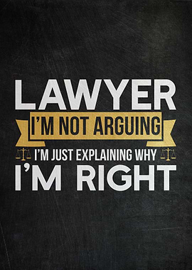 Lawyer Funny Poster