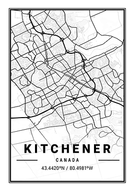 Kitchener Light City Map
