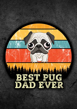 Pug Dad Fathers Day
