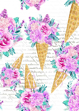 Floral Ice Cream 06
