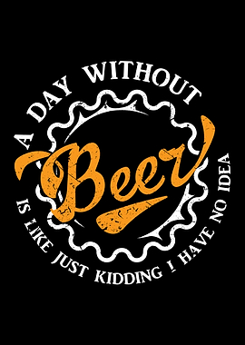 Funny Beer Drinking Badge