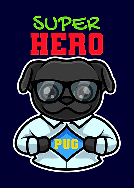 Superhero Pug
