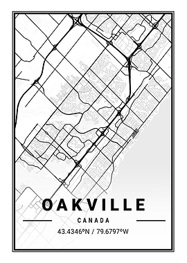 Oakville Light City Map