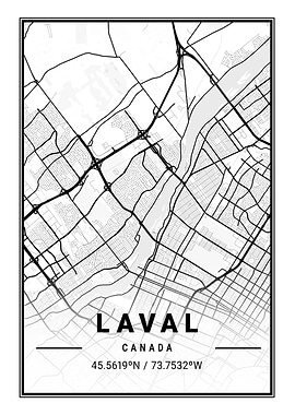 Laval Light City Map