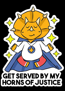 Superhero dinosaur Tricera