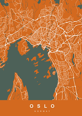 Map Oslo Norway