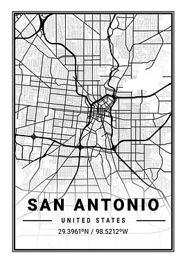 San Antonio Light City Map