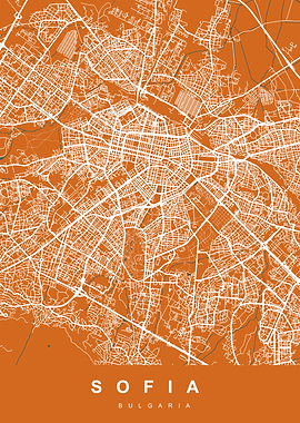 Map Sofia Bulgaria
