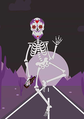 Funny Halloween Skeleton