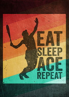 Eat Sleep Ace Repeat Retro