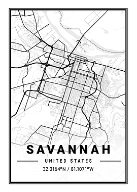 Savannah Light City Map