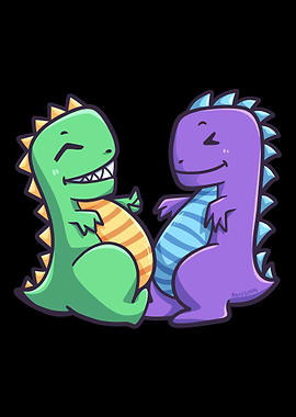 Dino Friends Young love an
