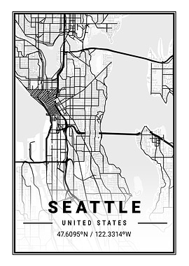 Seattle Light City Map