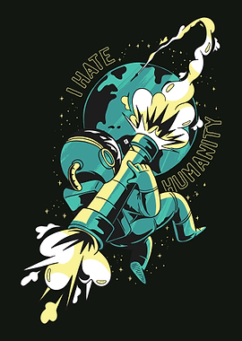 Astronaut hates people