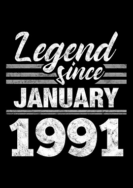 Legend Since January 1991