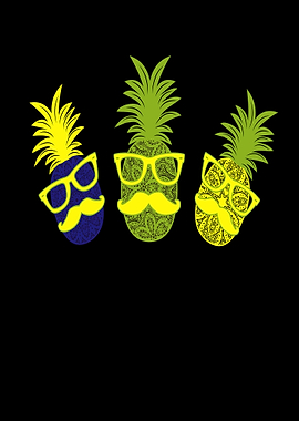 Hipster pineapple party