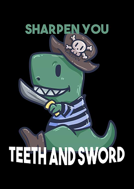 Dinosaur Pirate TRex pira