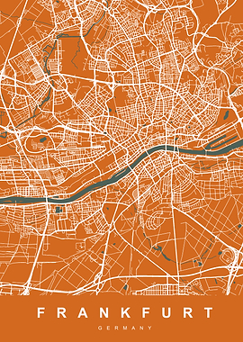 Map Frankfurt Germany