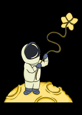 astronaut star moon space