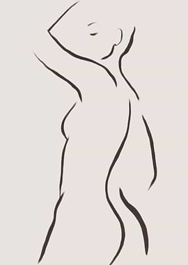Woman lines Minimalism