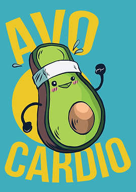Avocardio fitness funny