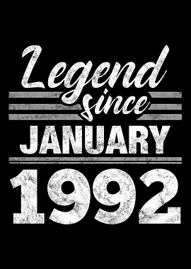 Legend Since January 1992