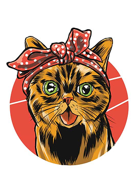 cat with a Bandana