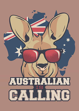 Australia kangaroo flag