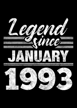 Legend Since January 1993