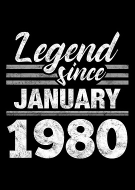 Legend Since January 1980