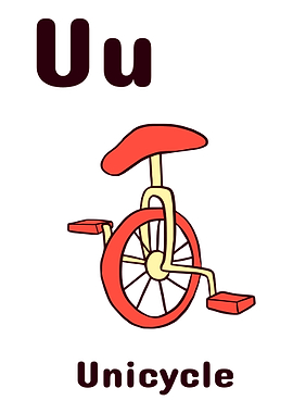 ALPHABET KIDS ABC LETTER U