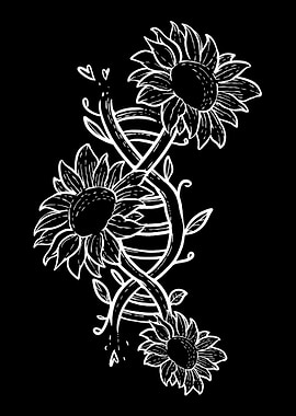 DNA Flower Scientist Or Bo