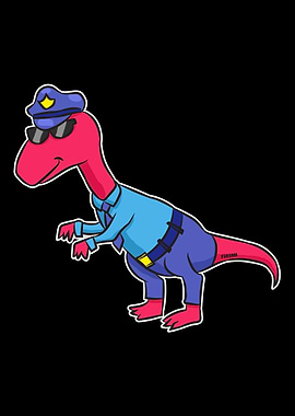 Dinosaurs police carnivoro