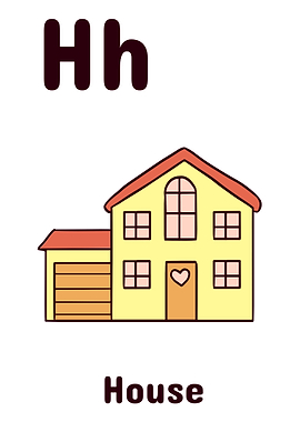 ALPHABET KIDS ABC LETTER H