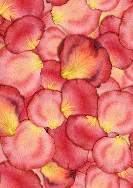 Pink Rose Petal Pattern