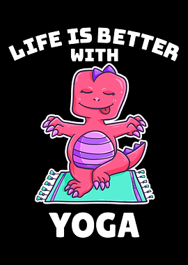 Yoga dinosaur TRex sports