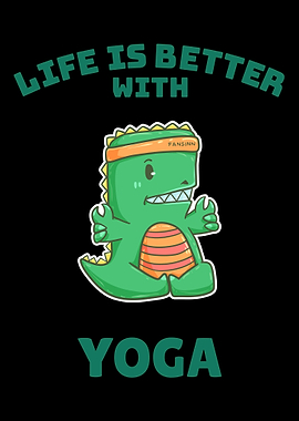 Yoga dinosaur TRex sports